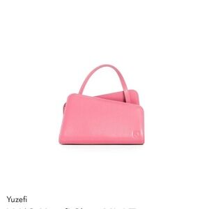 Yuzefi Pink Slant Mini Tote Bag